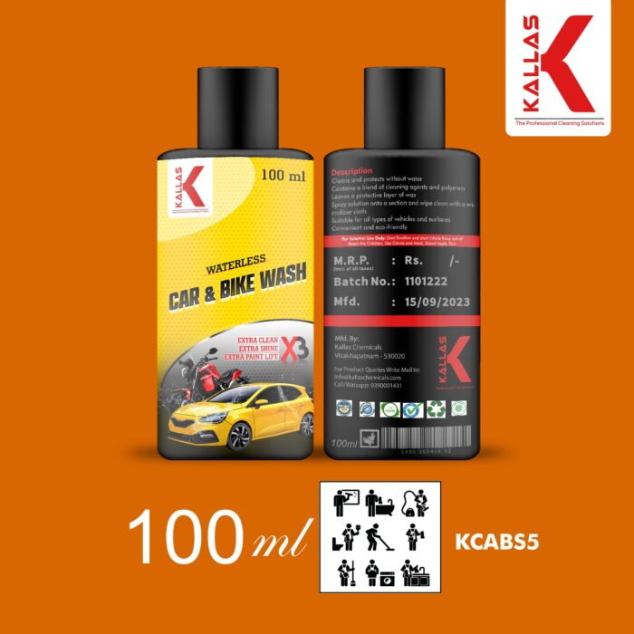 Kallas Waterless Wash for Car and Bike - Image 4